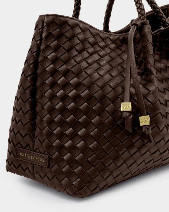 Katie Loxton Nova Small Shoulder Tote Chocolate