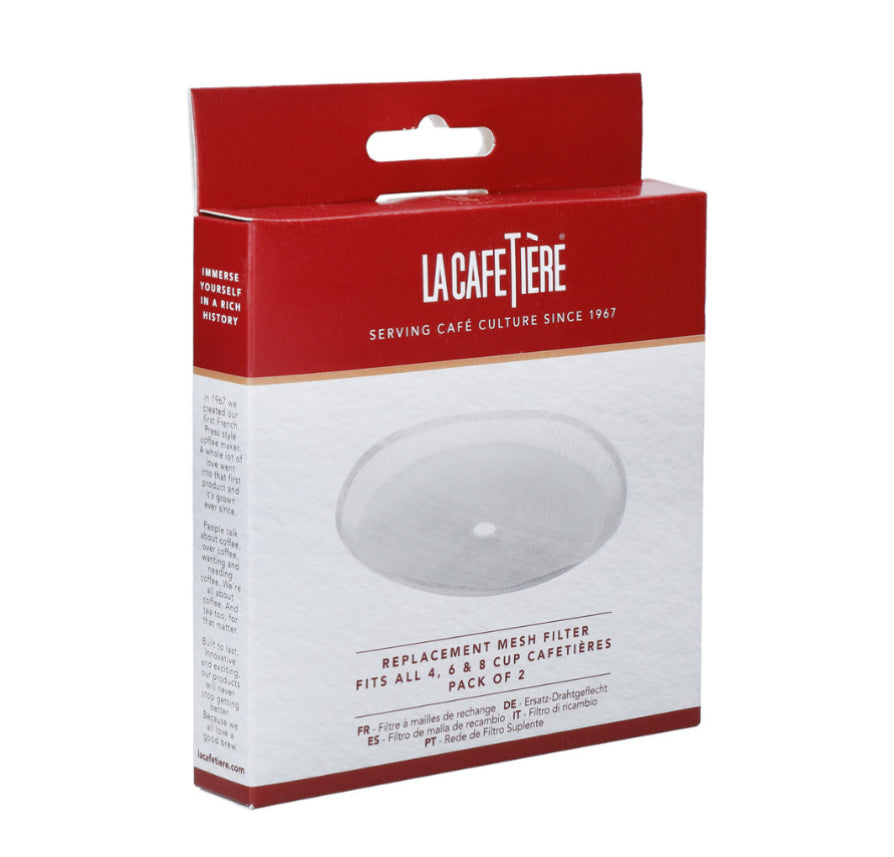 La Cafetiere Cafetiere Spare Meshes Stainless Steel 4, 6 and 8 Cup