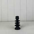 Small Black Ceramic Candle Holder