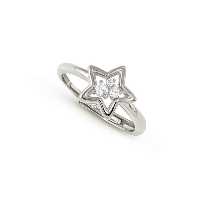 Nomination Dream Beats Adjustable Star Ring Silver