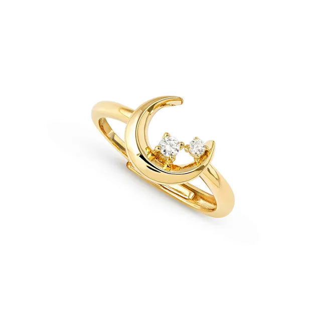 Nomination Dream Beats Adjustable Moon Ring Gold 242600/024