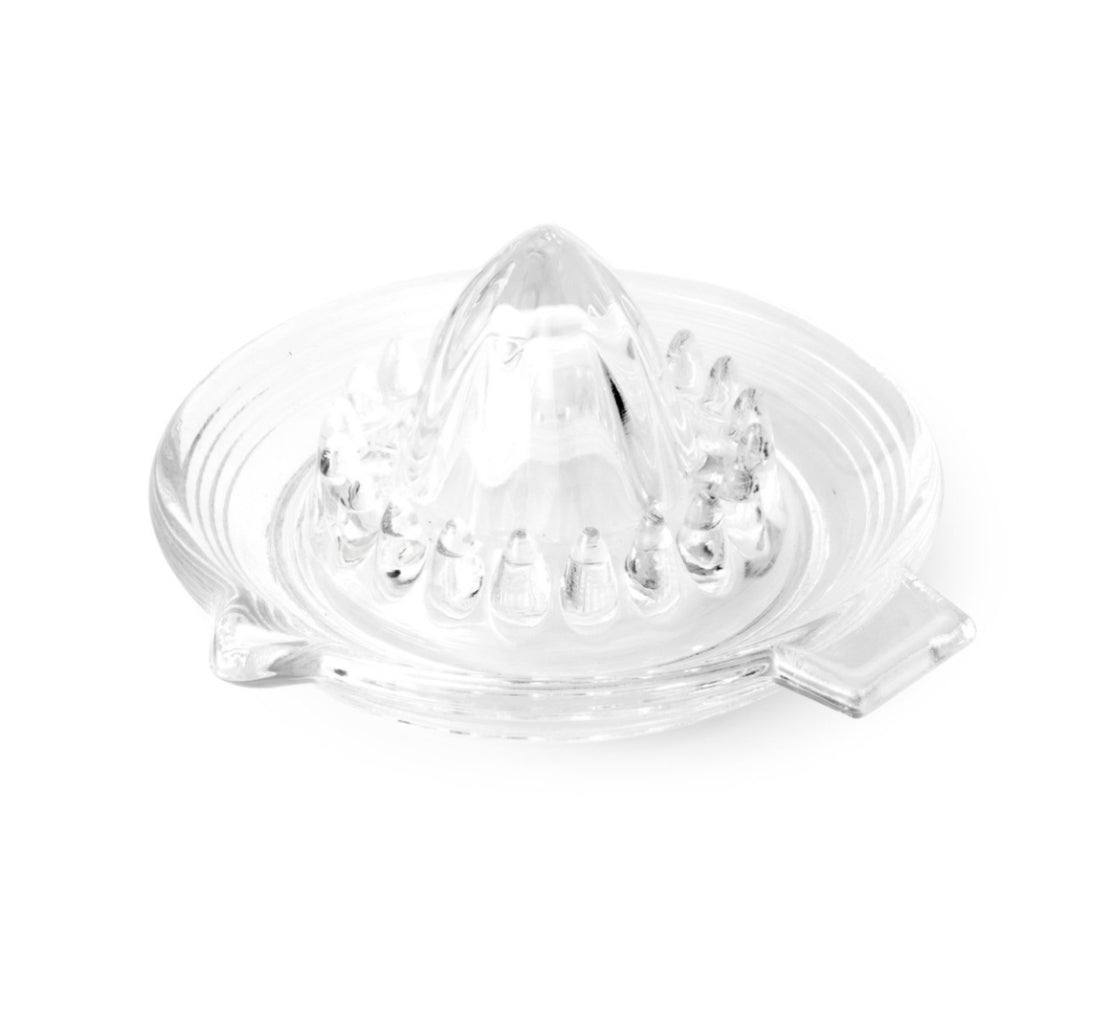 KitchenCraft Lemon or Citrus Fruit Squeezer Round Glass