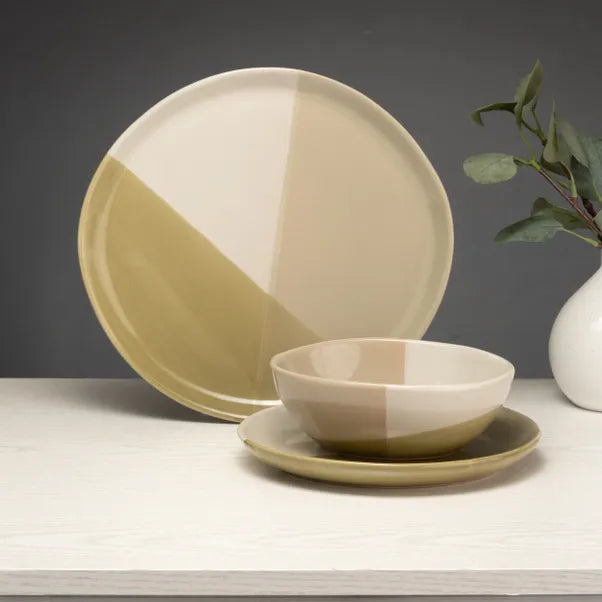 Artisan Street Cross Glaze Dinner Set 12 Piece