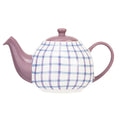 Siip Gingham Teapot Purple 6 Cup