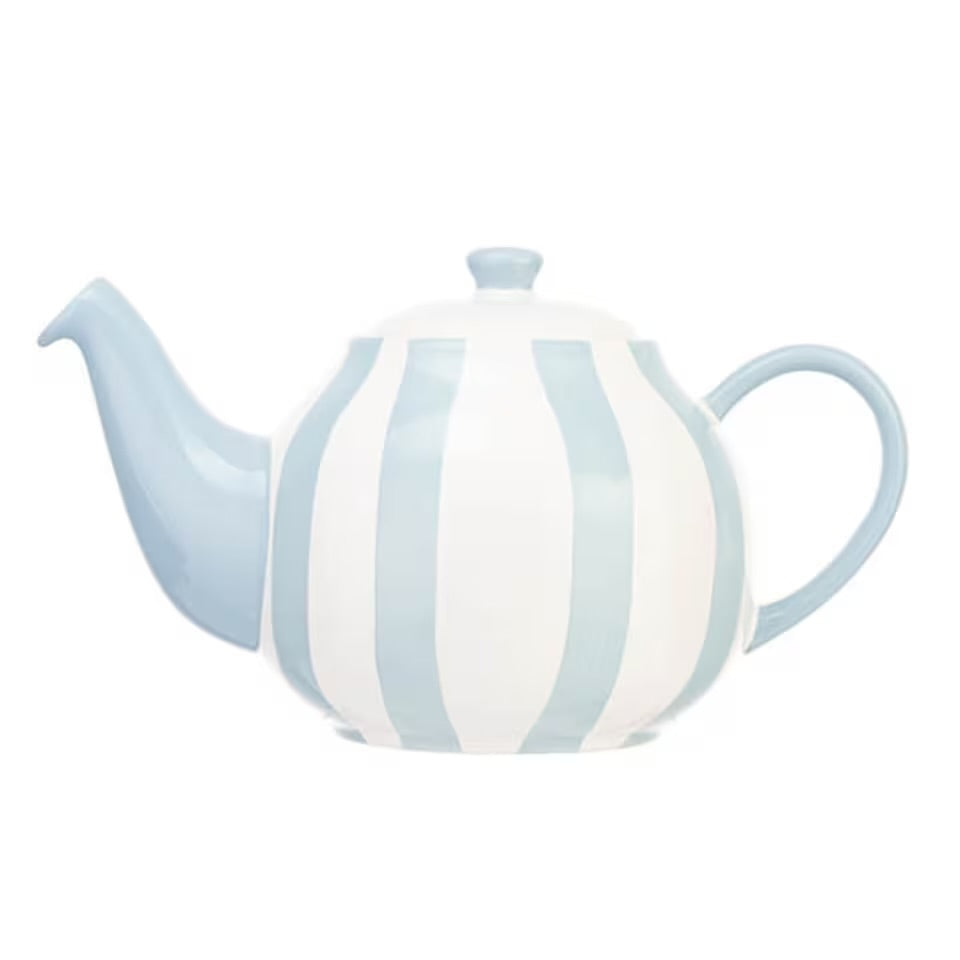Siip Wide Vertical Stripe Teapot Pink 6 Cup