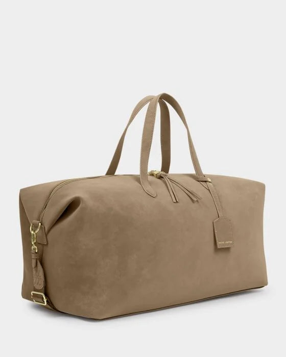 Katie Loxton Soho Weekend Bag Taupe Suedette