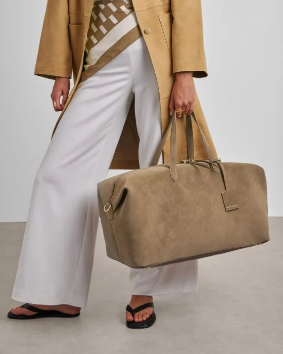 Katie Loxton Soho Weekend Bag Taupe Suedette