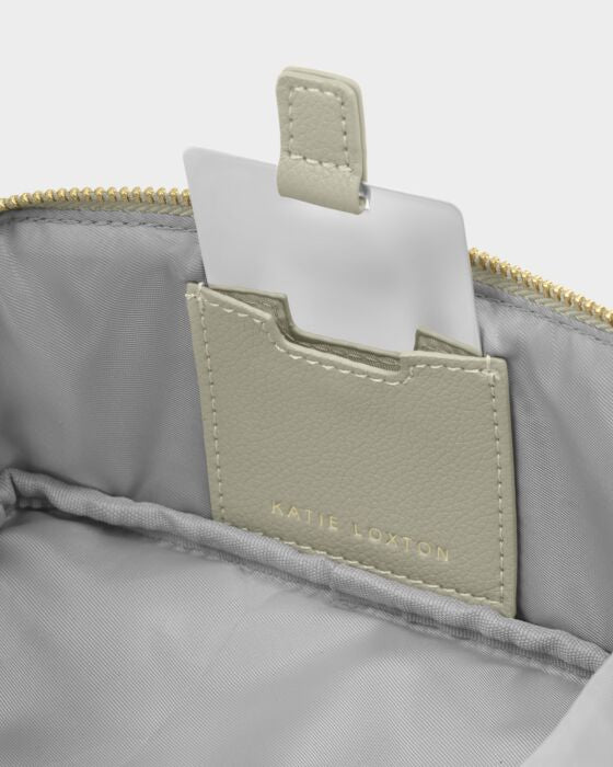 Katie Loxton Fold-Out Mirror Make Up Bag Green Mist