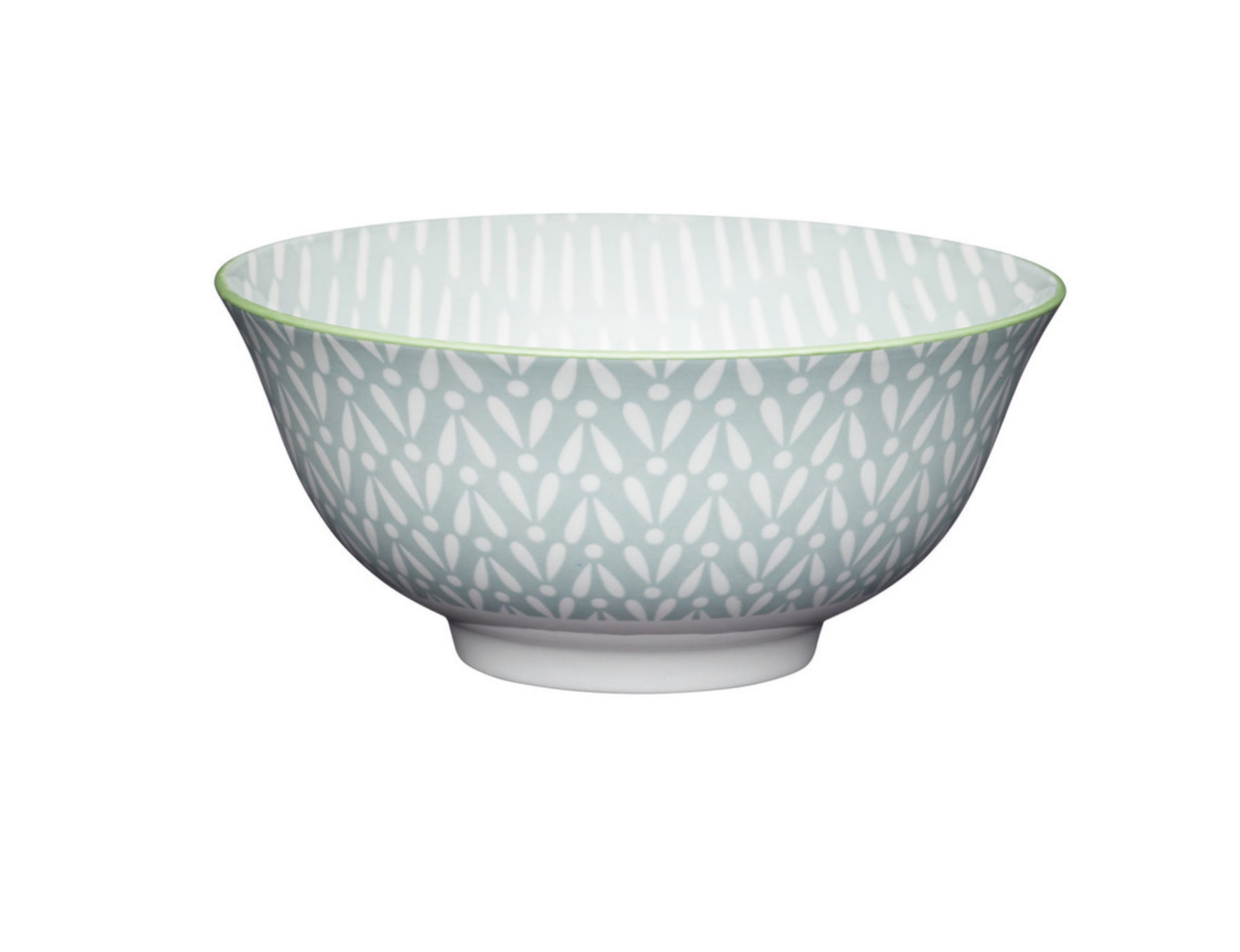 KitchenCraft Bowl Ceramic Light Grey Pattern 16cm