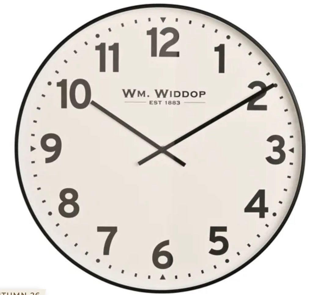 Widdop Metal Wall Clock
