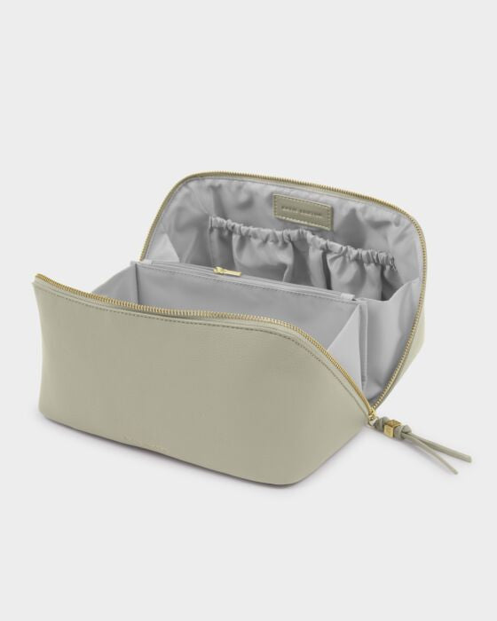 Katie Loxton Soho Large Make Up/Wash Bag Green Mist