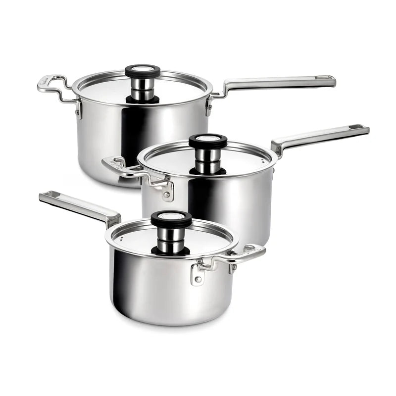 Robert Welch 316 Series Set Of 3 Saucepans