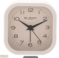White Square Metal Alarm Clock