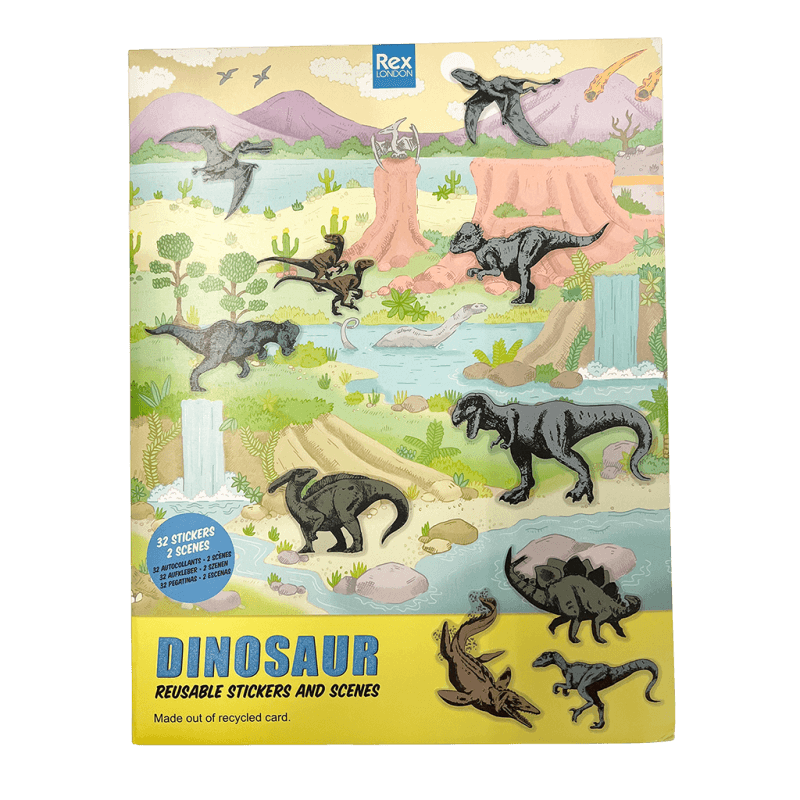 Prehistoric Land Reusable Stickers And Scene