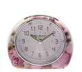 Quartz Alarm Clock Pink Rose Design