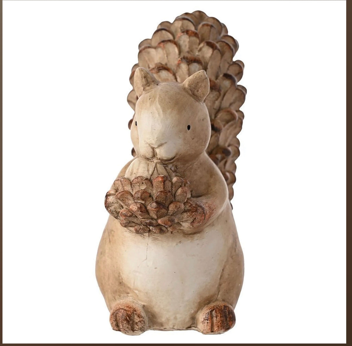 Country Living Wood Effect Resin Squirrel