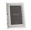 Impressions Silver Plated Textured Photo Frame 5 x 7