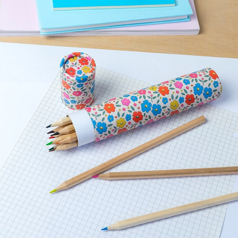 Long Tube Of Colouring Pencils Tilde