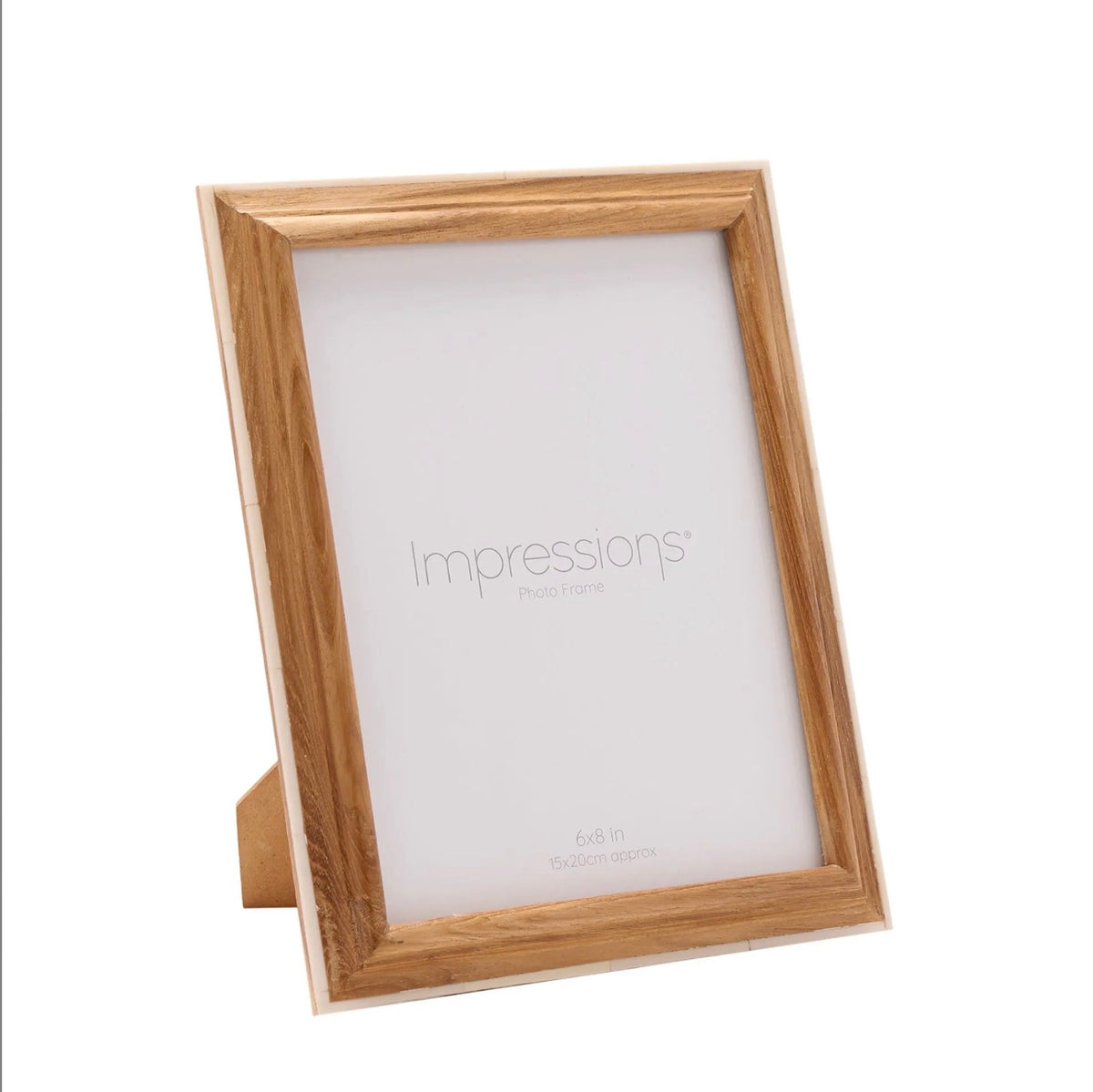 Impressions Wooden Photo Frame With White Trim 6 x 8