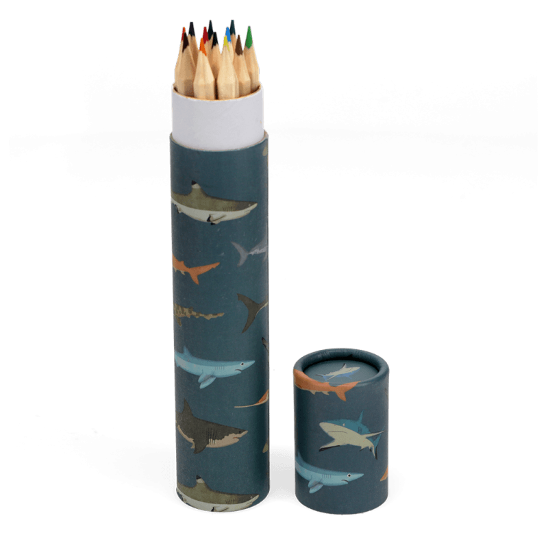 Long Tube Of Colouring Pencils Sharks 36’s