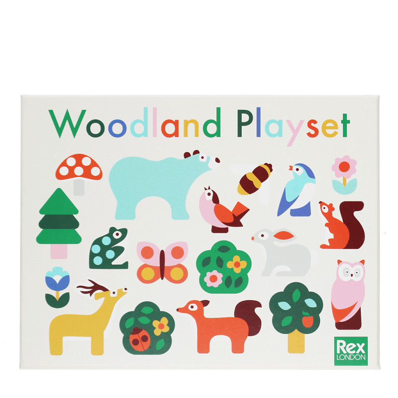 Wooden Animal Playset Woodland