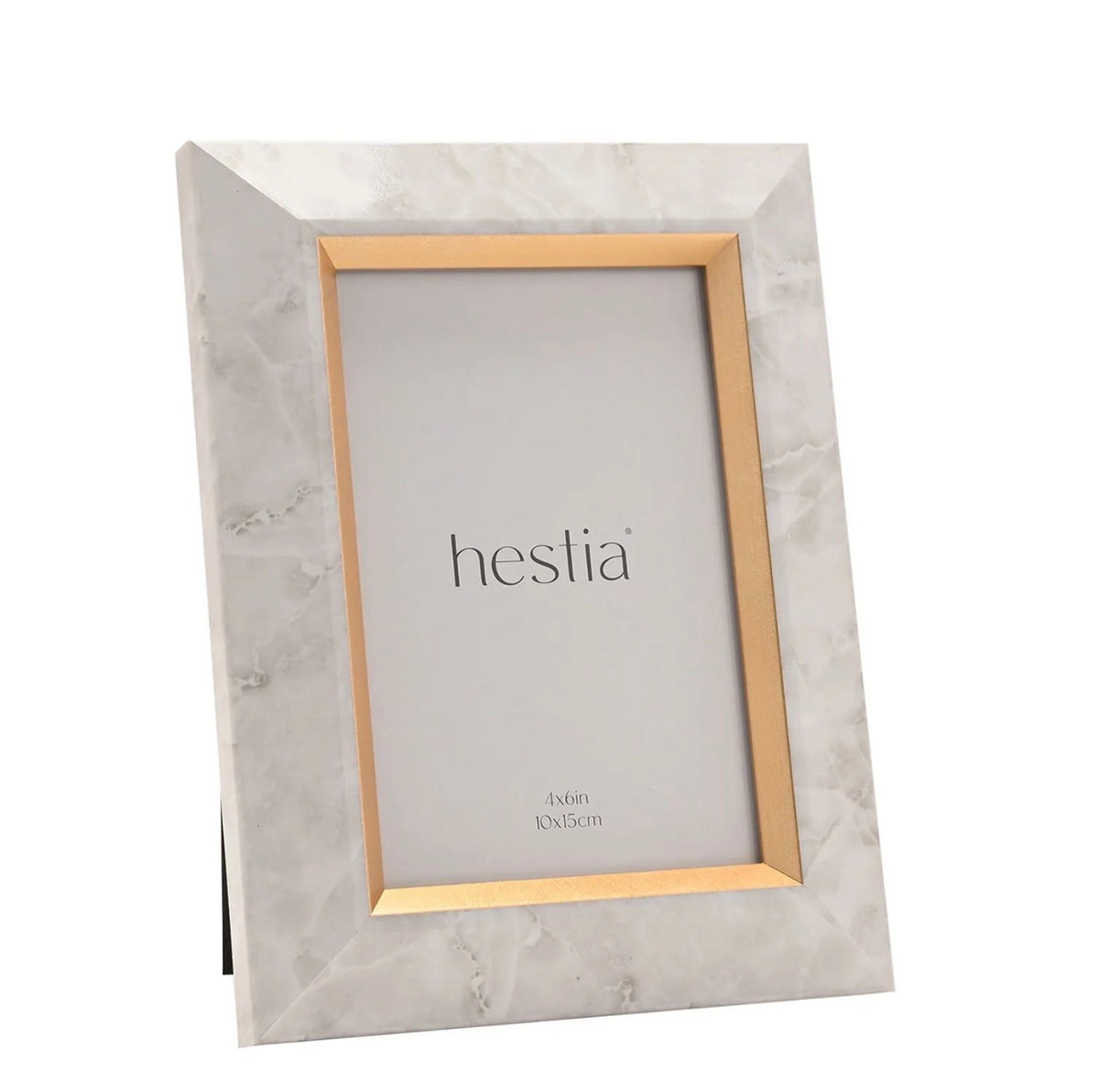 Hestia White Marble & Gold Photo Frame 4 x 6