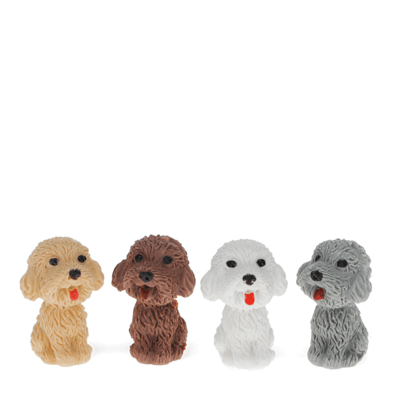 Pencil Top Erasers Pooch Parlour Set Of 4