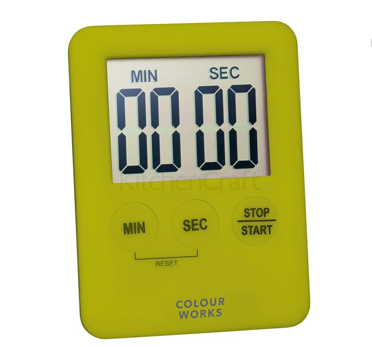 Colourworks Magnetic Digital Timer: Lime Green