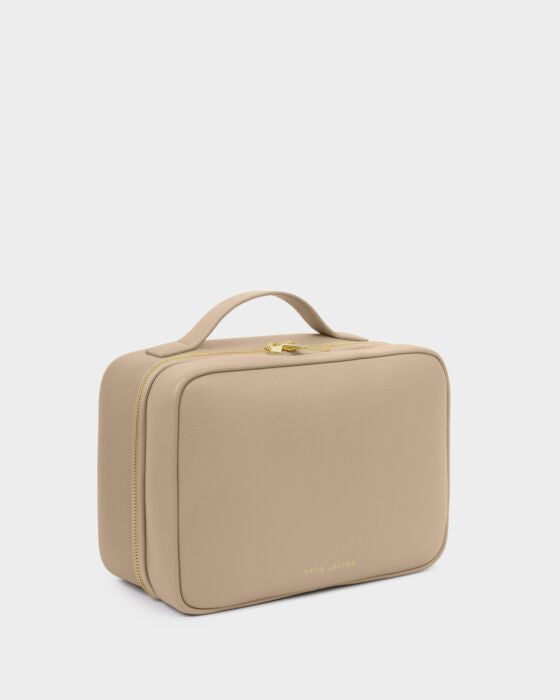Katie Loxton Hanging Wash Bag Reset Refresh Radiate Renew Light Taupe