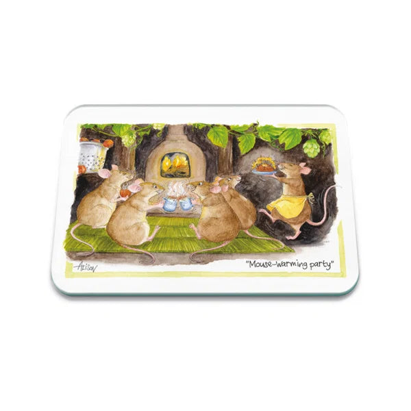 Stowgreen Tuftop Alison’s Animals Worktop Protector ‘ Mouse Warming Party’