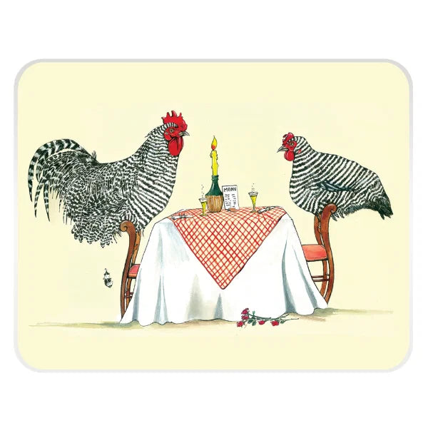 Stowgreen Tuftop Worktop Protector ‘ Chickens Dining ‘