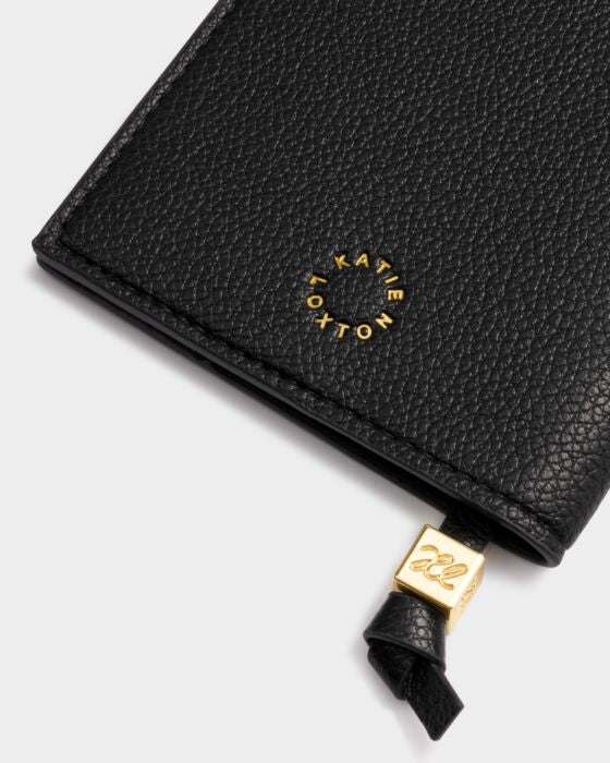Katie Loxton Passport Cover Jet. Set. Go. Black