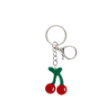 Beaded Keyring Bag Charm Cherry