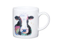 KitchenCraft Espresso Mug porcelain Watercolour Cow 80ml