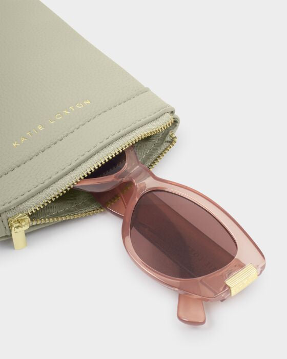 Katie Loxton Clip On Sunglasses Case Green Mist