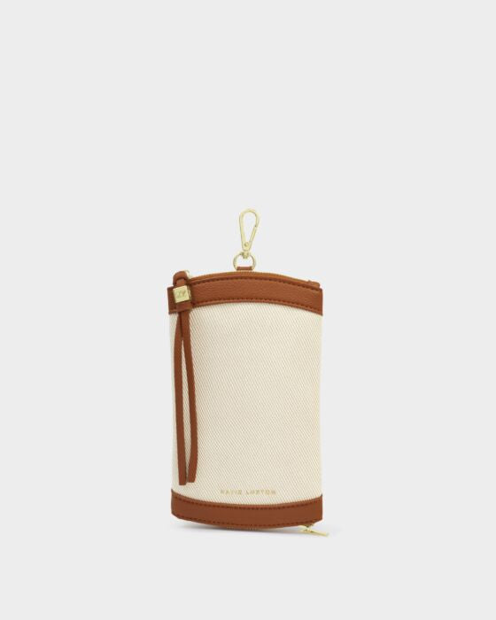 Katie Loxton Clip On Sunglasses Case Canvas/Cognac