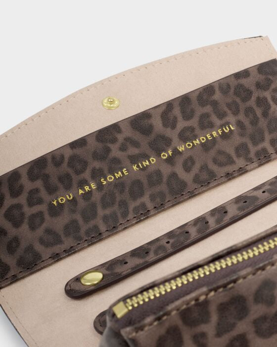 Katie Loxton Jewellery And Accessories Organiser You Are Some Kind Of Wonderful Leopard/Taupe