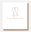 Caroline Gardner To The Happy Couple Glasses Card