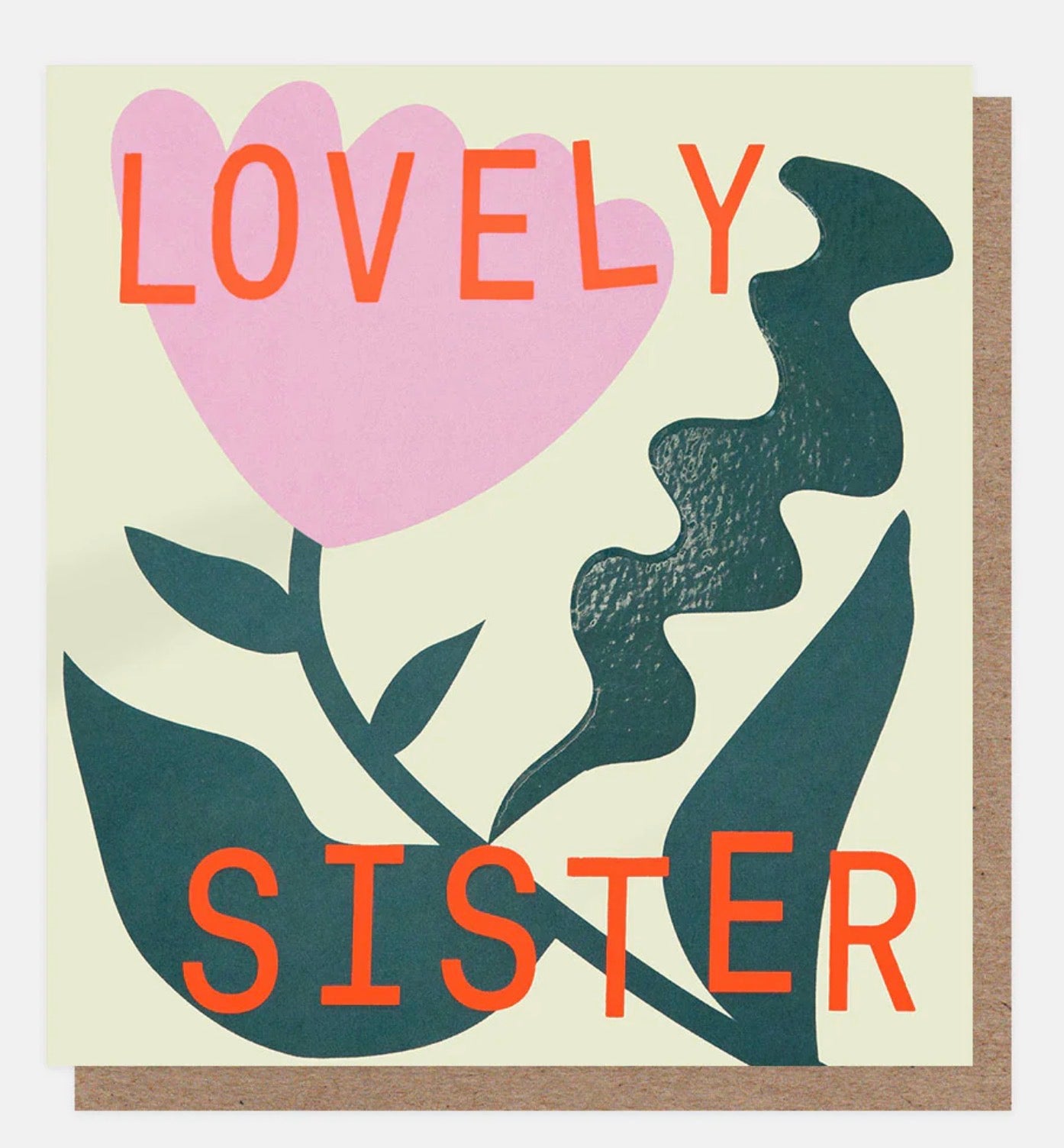 Pink Tulip Lovely Sister Birthday Card