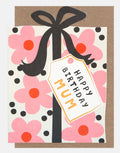 Present With Bow Birthday Card For Mum