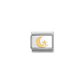 Composable Classic FUN Nomination 18k Gold Moon and Star 030110/48