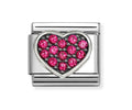 Nomination Composable Classic Link Rich Red Heart 330322/26