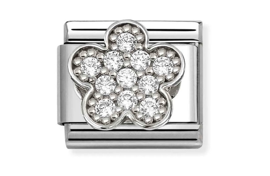 Nomination Composable Classic Link Silver Flower 330322/31
