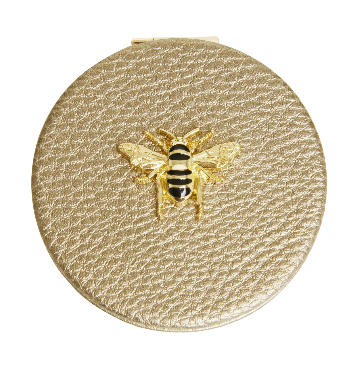Alice Wheeler Bronze Round Compact Mirror