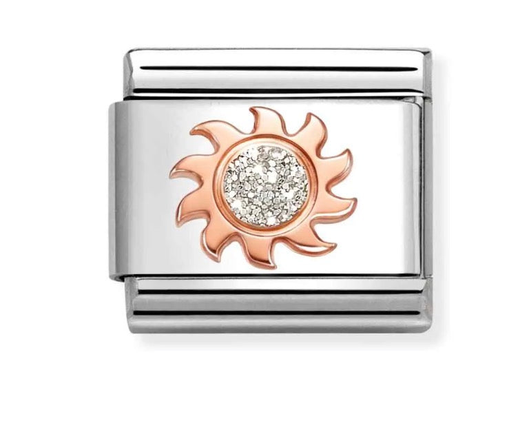Nomination Composable Classic Link Sun With Glitter