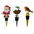 Eddington’s Robin Santa & Christmas Pudding Bottle Stopper