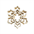 Eddington’s Brass Snowflake Cutters, Set Of 3 With White Top