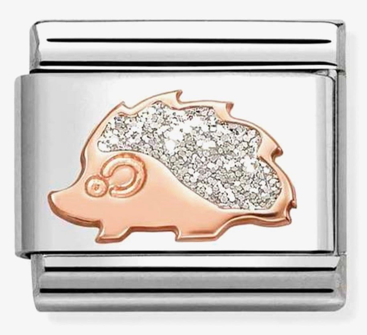 Nomination Composable Classic Glitter 9K Gold Silver Hedgehog 430205/31