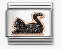 Nomination Composable Classic Glitter 9K Gold Black Cat 430205/32