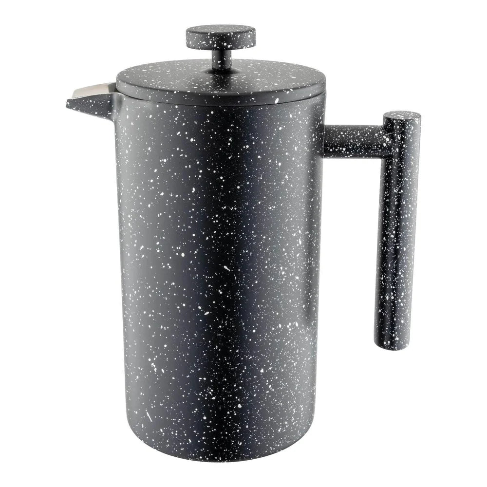Cafe Ole’ 8 Cup Straight Sided Cafetiere Black Granite